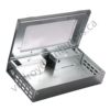 You can get rid of the mice at your business without having to see or touch them or kill them - this live trap is the ideal solution for you! The Victor TIN CAT Mouse Trap with Window allows you to catch up to 30 mice and is reusable. To increase the efficacy of this trap, use it with the pre-baited M309 Victor Glue Board. The Glue Board easily slides into the trap to help catch the mice. This live trap can be used around food, water, children and pets..