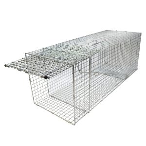 Havahart Animal Trap is the new standard in traps. The patent pending design is easy to set, easy to release. Perfect for first time trappers, one simple move and the traps are set! Havahart Easy Set traps are constructed of sturdy rust-resistant wire mesh with steel reinforcements for long life. The traps are galvanized for maximum resistance to rust and corrosion. Mesh openings are smaller than competing traps of comparable size to prevent stealing the bait from the outside. Spring-loaded doors and sensitive triggers ensure quick, secure captures that targets the specific animal's size, eliminating undesired catches. Solid doors and handle guards protect users during transportation, while smoothed internal edges protect and prevent injuries to animals. This trap has been professionally field tested. Made in the U.S.A.