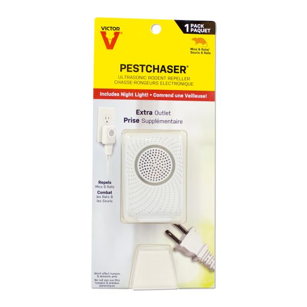 Victor Pest Chaser Rodent Repellent with Nightlight & Extra Outlet – 1 Unit - CM751PS