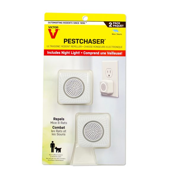 Victor Pest Chaser Rodent Repellent with Nightlight – 2 Units - CM752K