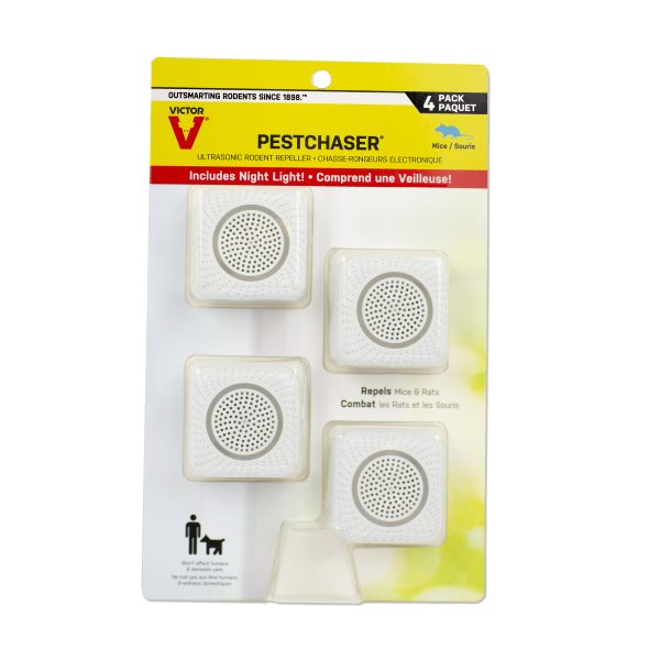 Victor Pest Chaser Rodent Repellent with Nightlight – 4 Units - CM754K