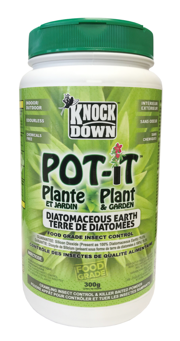 Knock Down POT-IT – Home & Garden (Diatomaceous Earth) 300g 12/cs - KD420D