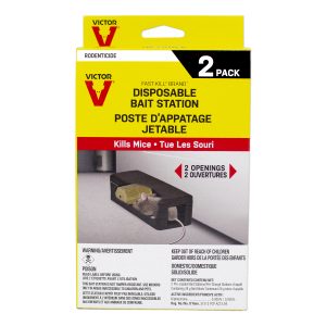Victor Fast-Kill Brand Disposable Mouse Bait Station 2-Pack 12/cs - M914CAN