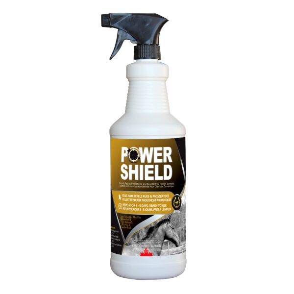 POWER SHIELD FLY SPRAY FOR HORSES 1L W/SPRAYER (12/CS)