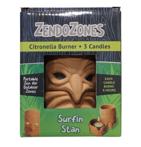 ZENDOZONES SURFIN STAN CITRONELLA CANDLE 18P-SS